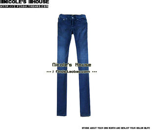 Sirl 做旧 小脚 牛仔裤