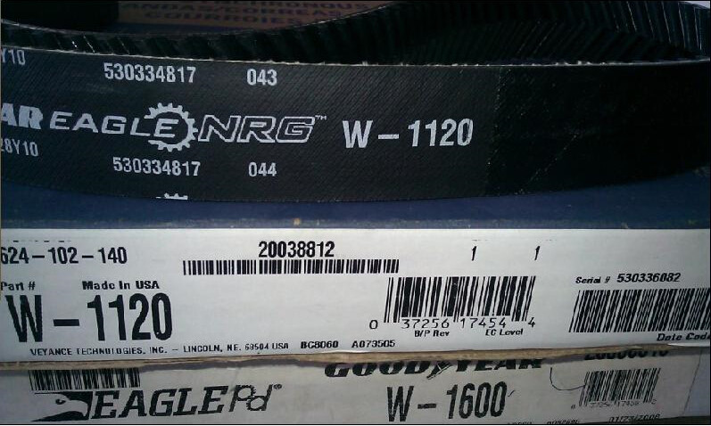 contitech德国马牌w-1000人字齿同步带(原固特异goodyear)