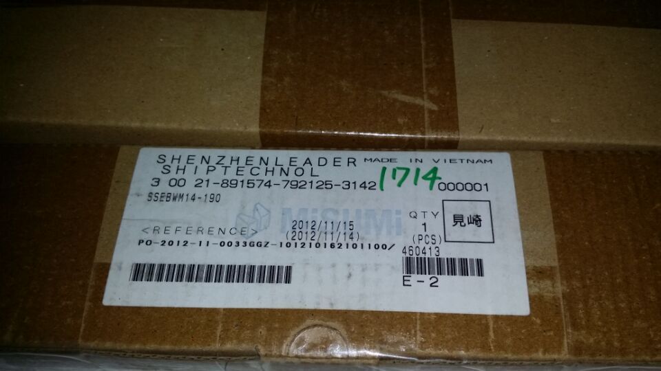 日本MISUMI导轨 SSEBWM14-150  SSEBWM14-190  SSEBWM14