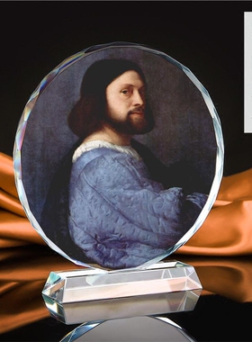 世界画像书房送人佳品水晶摆件