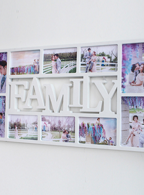 天天特价欧式family创意连体相框墙7寸6寸10画框组合照片墙相框挂