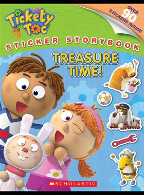 【预售】Tickety Toc: Treasure Time - Sticker Storybook