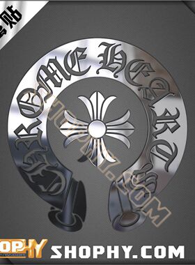 克罗心ChromeHearts金属贴动漫周边手机自行车汽车贴纸10