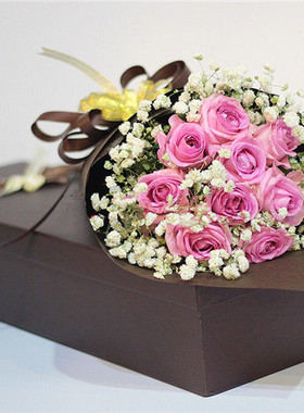 南昌鲜花同城速递红玫瑰礼盒花吉安上饶宜春萍乡新余九江丰城景德