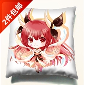 萌图可爱方枕 约会大作战Q版 时崎狂三订制20 卡通靠枕 动漫抱枕