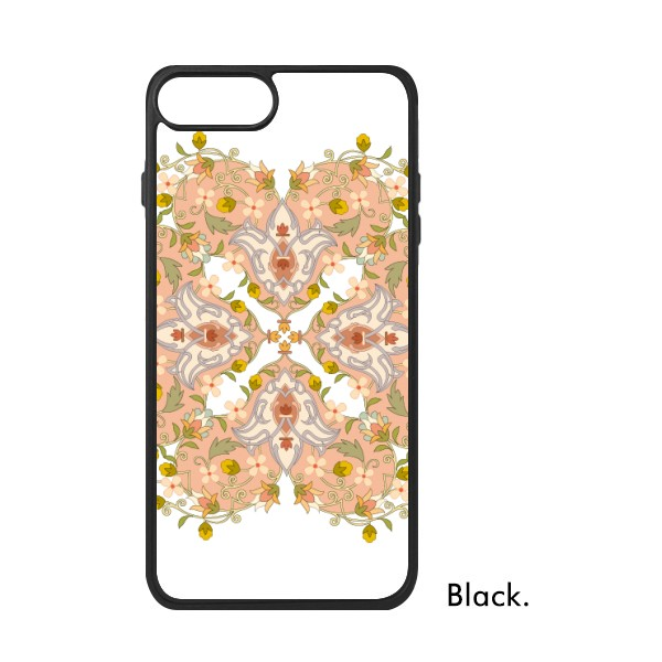 适用于iPhone克艺术对称重复花朵Xr手机壳max保护套678plus硅胶11