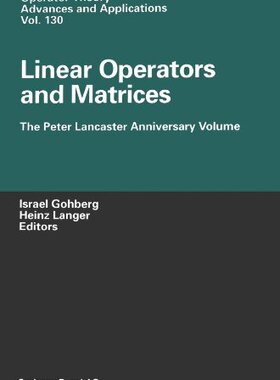 【预售】Linear Operators and Matrices: The Peter Lanca...