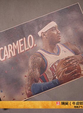Anthony海报Carmelo NBA得分王海报New York Knicks甜瓜安东尼图