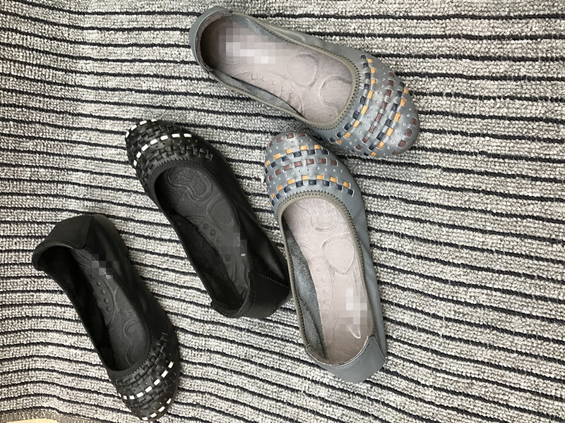 外贸真皮女鞋 头层牛皮编织低跟圆头女单鞋 软皮软底舒适妈鞋,女鞋,浅口单鞋,淘宝优惠券,粉丝福利购,淘宝优惠卷