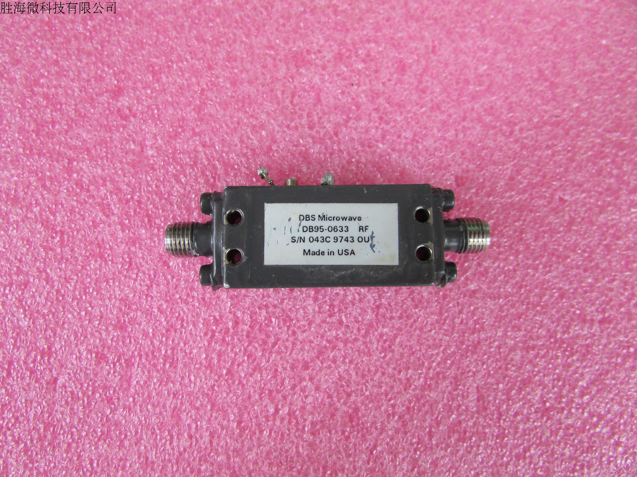 DBS进口 DB95-0633 220Mhz-5.8GHz 37dB SMA 射频微波低噪声放大器 质量包好，包能用  可提供详细测试图 工作频率：220Mhz-5.8GHz 增益:37dB 输出功率: 13dBm 工作电压：15V / 150mA 接头： SMA母 增益测试图片，测