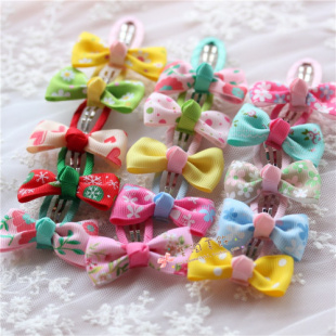 婴儿女童精美蝴蝶结BB夹宝宝发饰头饰品婴童配饰刘海夹边夹发饰品