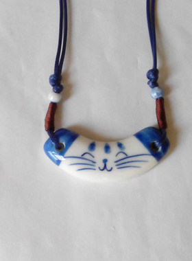 多啦A梦机器猫可爱复古毛衣链