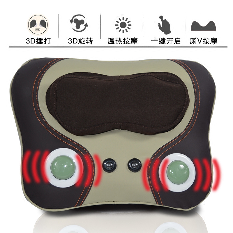 颈椎按摩器仪颈部腰部肩部背部腰按摩靠垫/坐垫