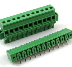 欧式5.0/5.08MM插拔式端子2EDGKAM+2EDGRM配套弯针带法兰螺丝