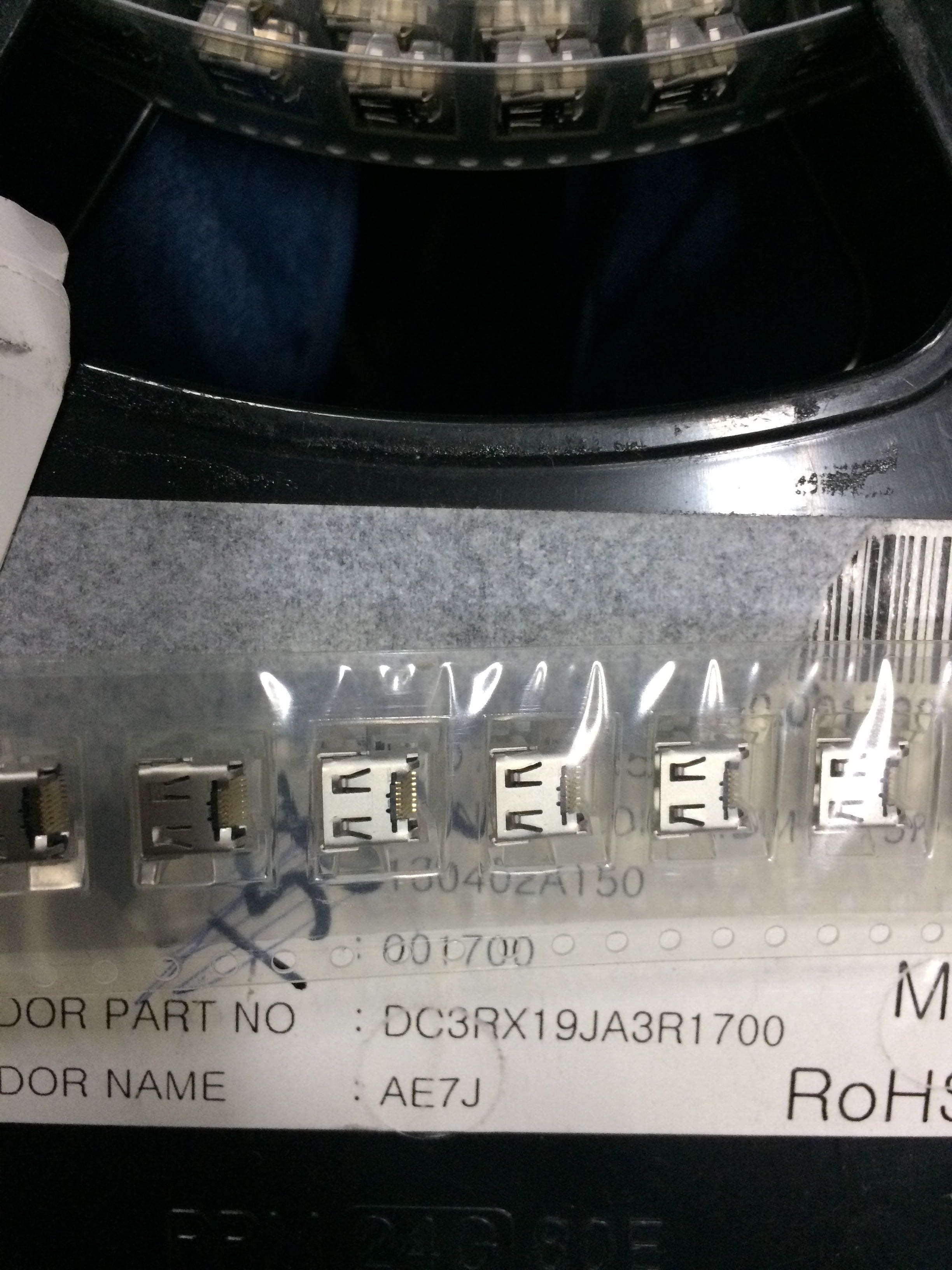 JAE连接器 DC3RX19JA3R1700 19pin 2.0mm 尾插座子 原装 现货