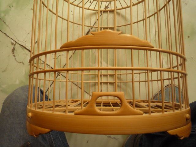 涿州张永华鸟笼鸟具 精品圆肩花门花脚画眉素笼（不含竹抓）