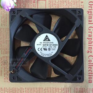 原装台达12CM12025双滚珠大风量风扇 WFB1212HH12V 0.68A-ROO测速