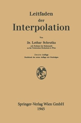 【预订】Leitfaden Der Interpolation