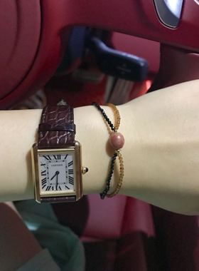 醒走原创欧美风天然俄料蔷薇辉石橙色石榴石尖晶石手链