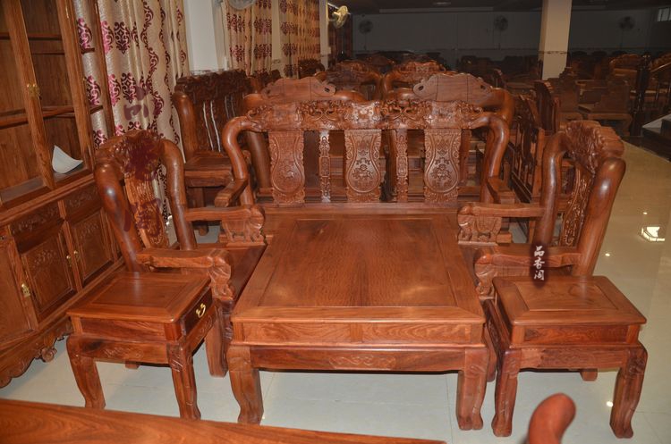 红木家具 10公分战国沙发6/8件套 红木沙发 花梨沙发特价正品