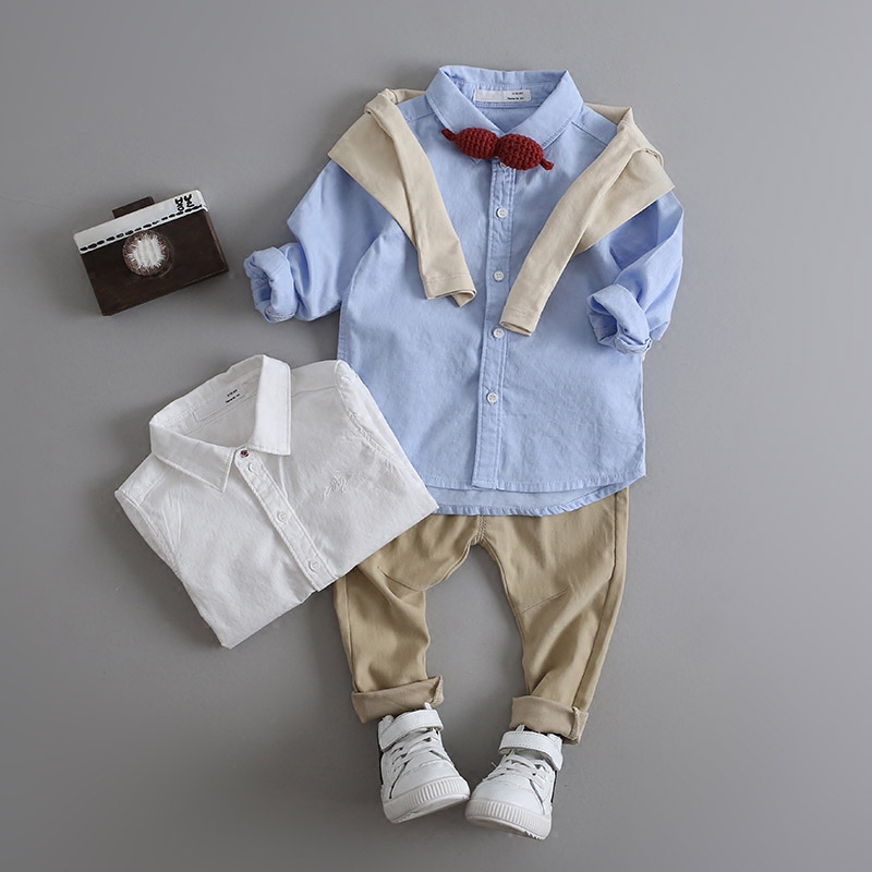 Chemise garcon à manche longue - Ref 2074437 Image 1