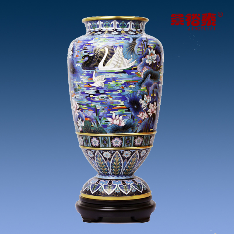 花瓶客厅景泰蓝景裕泰铜商务