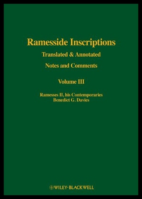 【预售】Ramesside Inscriptions, Translated and Annotated: