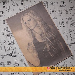 艾薇儿海报AvrilLavigne加拿大女歌手摇滚小魔女美女挂图装饰定制