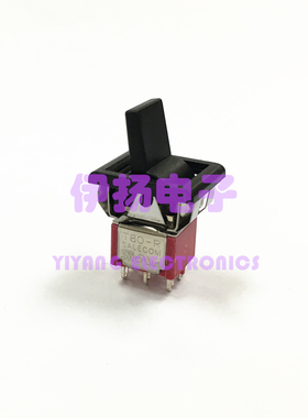SH SALECOM台湾兴瀚进口钮子开关 T80-R R8017-P14 6脚2档 方形