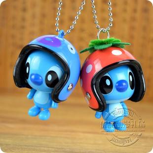 机器猫星宝贝史迪仔苏利文小炮兵钢盔头盔包包挂件钥匙链