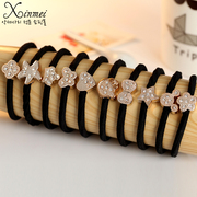 Xin Mei cute Korean version of the diamond ring 10-piece elastic hair band first flower hair accessory jewelry