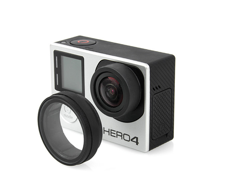 适合 gopro hero4/3运动相机UV镜镜头盖保护镜摄像机滤镜保护盖