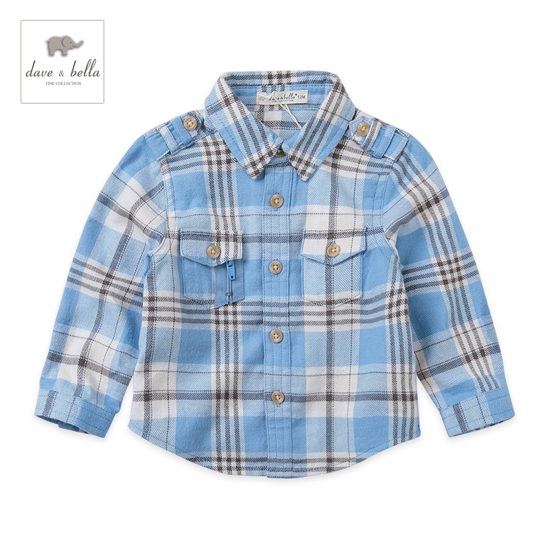 Chemise garcon DAVEBELLA à manche longue - Ref 2082225 Image 1