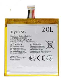 梓晨 阿尔卡特OT-6012A/D/E/W手机电池S530T TLP017A2手机电板