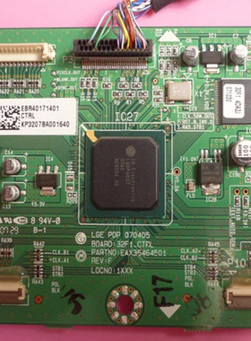 海尔P32R1逻辑板LGE PDP 070405 32F1 EAX36464501 EBR40171401