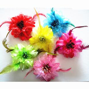 表演服头饰 发花拉丁舞蹈服套配头花