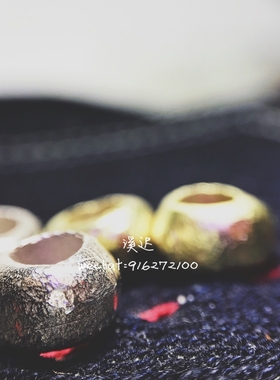 【溪迟】福熙高山隆stoplight  随形珠 925银  搭配珠 可过链子