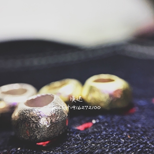 【溪迟】福熙高山隆stoplight  随形珠 925银  搭配珠 可过链子