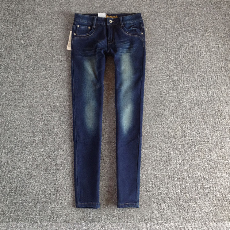 winter new pattern Strikes keep warm Self cultivation Hip Shot Middle-waisted cowboy Plush Pencil Pantsin the Women's clothing/Boutique , Jeans  category - from Buy2taobao.com to provide professional Taobao agent buy service