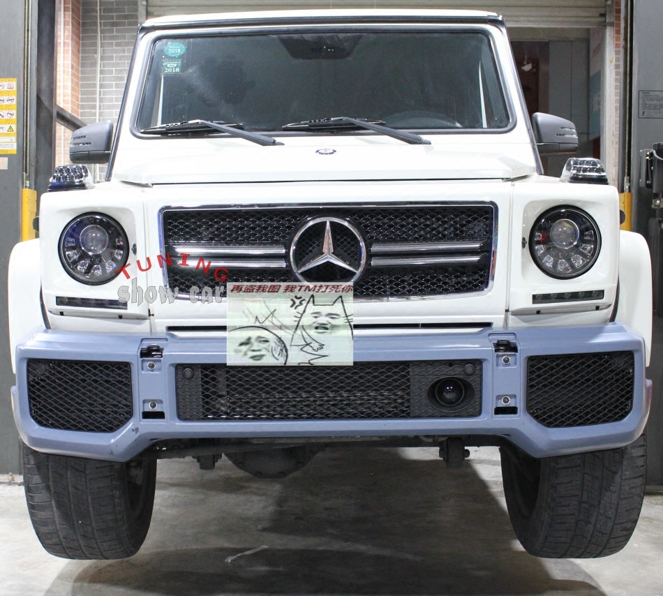 大G级 W463 G350G500G55 4x4 老改新 G63 包围 前杠 轮眉 中网