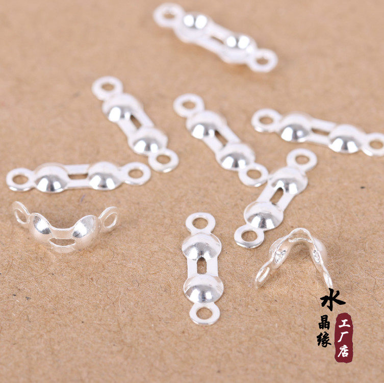 DIY925纯银银饰配件项链手链连接夹扣线头扣l链接扣,饰品/流行首饰/时尚饰品新,其他DIY饰品配件,淘宝优惠券,粉丝福利购,淘宝优惠卷