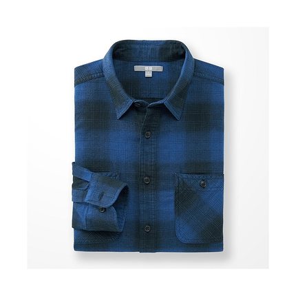 男装 法兰绒格子衬衫 162208 优衣库UNIQLO-