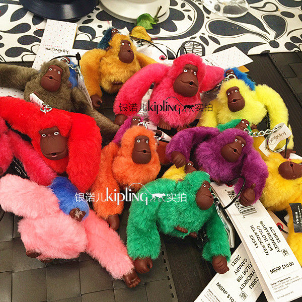美国采购kipling凯浦林可爱猩猩钥匙扣链挂件挂饰母子小猴子现货