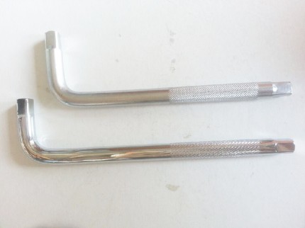 电动车维修工具1/2"铬钒钢CR-V防滑弯杆延长弯杆套筒扳手L型7字杆