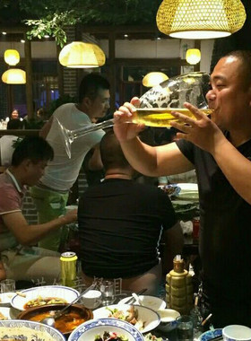 超大号香槟杯高脚杯红酒杯酒吧KTV烧烤大容量啤酒杯英雄杯将军杯