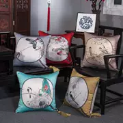 Bằng túi mẫu phòng tua gối phong cách Trung Quốc phòng trà trang trí đệm Trung Quốc phong cách cổ điển sofa gối hoa và chim - Trở lại đệm / Bolsters