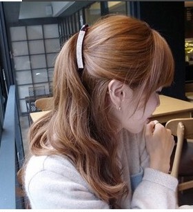 包邮韩国正品水晶大号香蕉夹