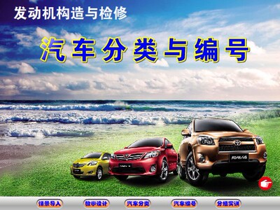 Flash制作多媒体大学课件工业类课件动画可定制—汽车分类与编号