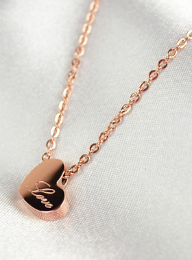 爱心项链韩版时尚心扉生日送女友