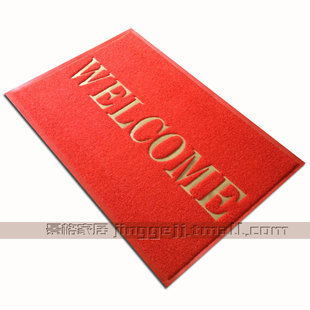 丝圈WELCOME地垫入户进门迎宾防滑吸水门垫定制定做logo商用脚垫